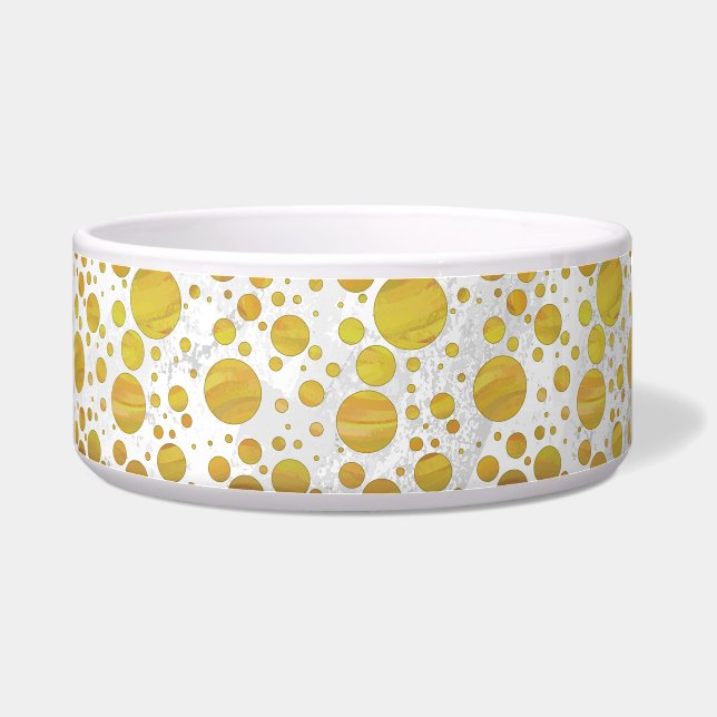 Ananas Polka Dot Pattern Napf (Rechts)