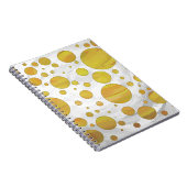 Ananas Polka Dot Pattern Notizblock (Rechte Seite)