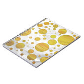 Ananas Polka Dot Pattern Notizblock (Linke Seite)