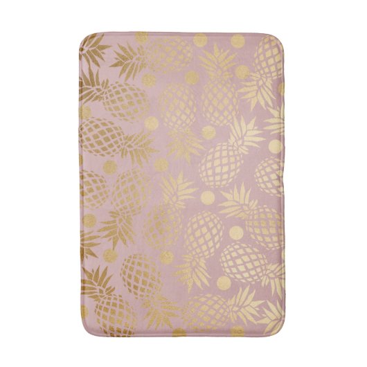 Ananas-Polka-Dottern-Muster Badematte (Vorderseite Vertikal)
