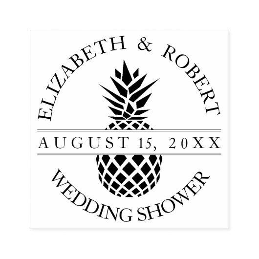 Ananas-Polterabend Gummistempel (Prägung)