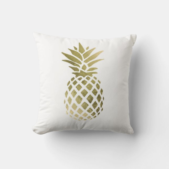 Ananas-Polyester-Wurfs-Kissen 16" x 16" Kissen (Vorderseite)