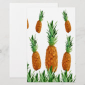 Ananas-Polygonmuster Briefpapier (Vorne/Hinten)
