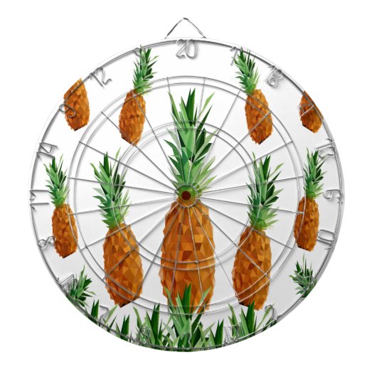 Ananas-Polygonmuster Dartscheibe (vorne)
