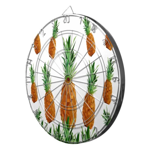 Ananas-Polygonmuster Dartscheibe (Vorderseite rechts)