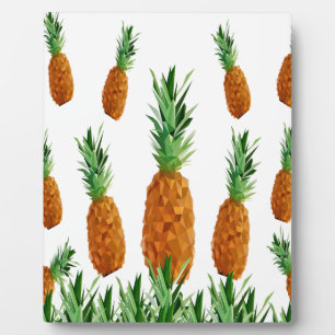 Ananas-Polygonmuster Fotoplatte