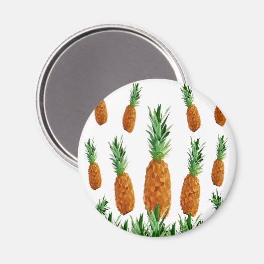 Ananas-Polygonmuster Magnet (Vorderseite/Rückseite)