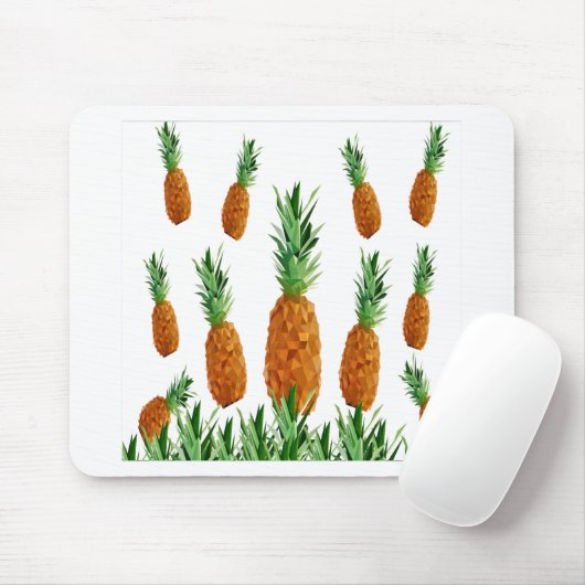 Ananas-Polygonmuster Mousepad (Mit Mouse)