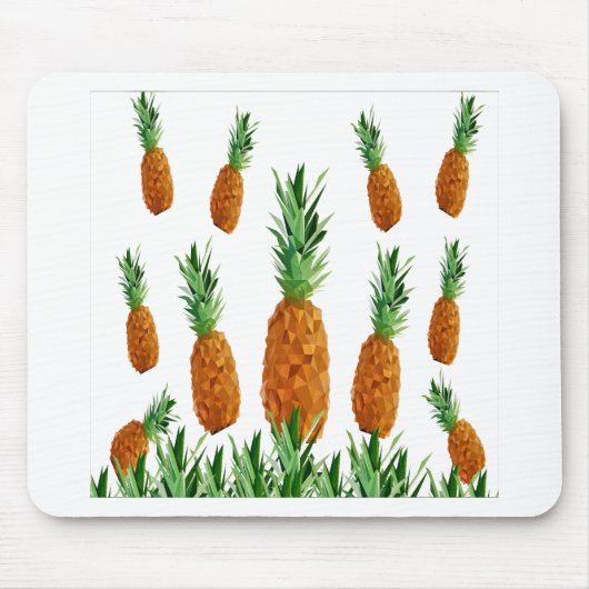 Ananas-Polygonmuster Mousepad (Vorne)