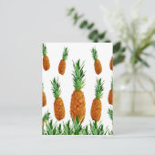 Ananas-Polygonmuster Postkarte (Stehend Vorderseite)