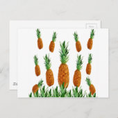 Ananas-Polygonmuster Postkarte (Vorne/Hinten)