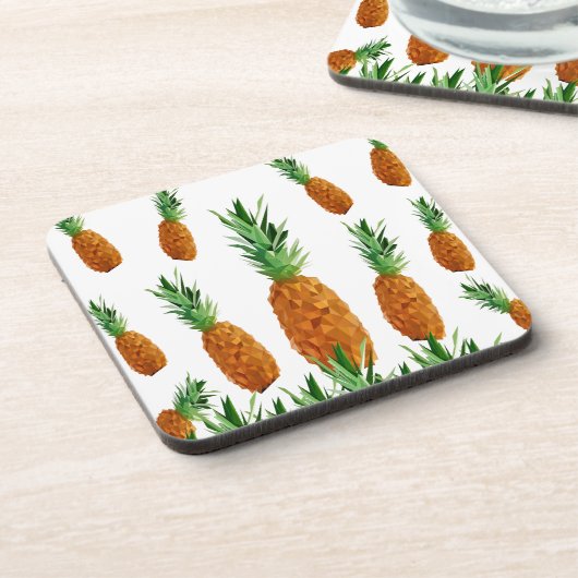 Ananas-Polygonmuster Untersetzer (Linke Seite)