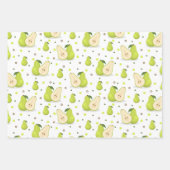 Ananas Pomegranate Pear Wrapping Paper Set 3 Geschenkpapier Set (Vorderseite 3)