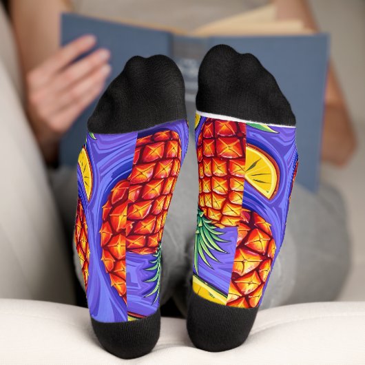 Ananas-Pop - Ananas-Reich Socken (Unterseite)