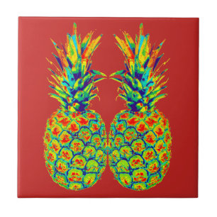 Ananas Pop Art Fliese