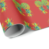 Ananas Pop Art Geschenkpapier (Rolleneckpunkt)