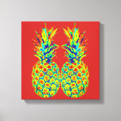 Ananas Pop Art Leinwanddruck (Vorderseite)