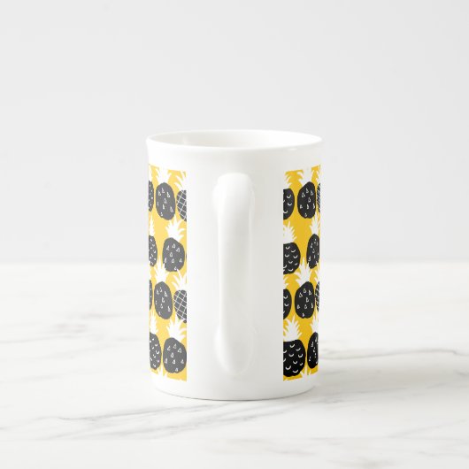 Ananas Porzellantasse (Rückseite)