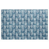 ANANAS-POSITION Indigo Boho Hawaiianer-Muster Stoff (Fat Quarter (45,7 x 55,9 cm))