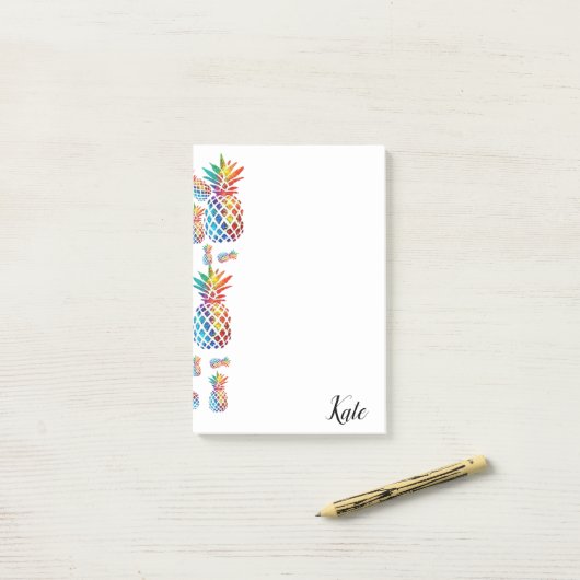 Ananas Post-it Klebezettel (Auf Schreibtisch)