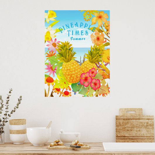 Ananas Poster (Küche)