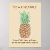 Ananas Poster (Vorne)