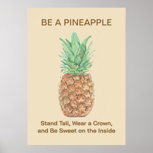 Ananas Poster (Vorne)