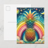 Ananas Postkarte (Vorne/Hinten)