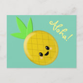 Ananas Postkarte (Vorderseite)