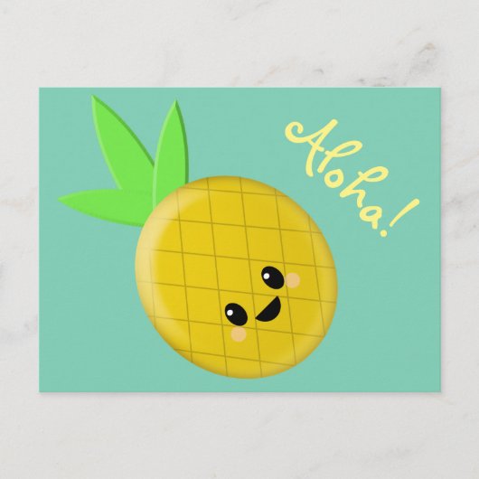 Ananas Postkarte (Vorderseite)
