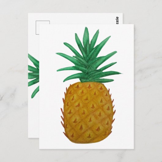 Ananas Postkarte (Vorne/Hinten)