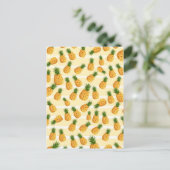 Ananas Postkarte (Stehend Vorderseite)