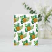 Ananas Postkarte (Stehend Vorderseite)
