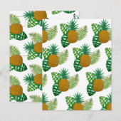 Ananas Postkarte (Vorne/Hinten)