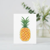 Ananas Postkarte (Stehend Vorderseite)