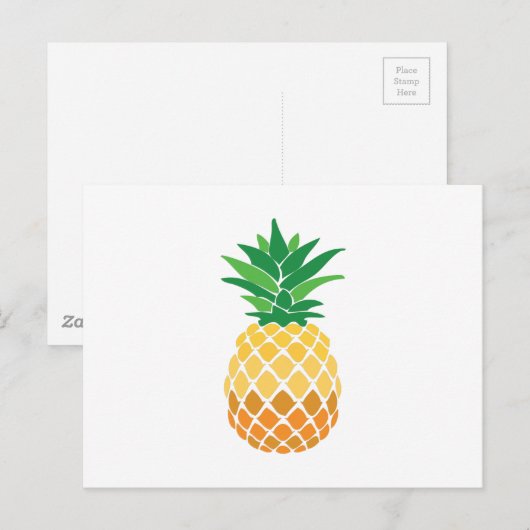 Ananas Postkarte (Vorne/Hinten)
