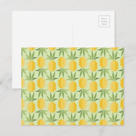 Ananas Postkarte (Vorne/Hinten)