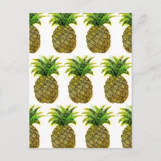 Ananas Postkarte (Vorderseite)