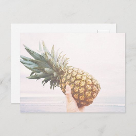 Ananas Postkarte (Vorne/Hinten)