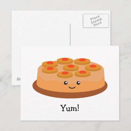 Ananas Postkarte (Vorne/Hinten)