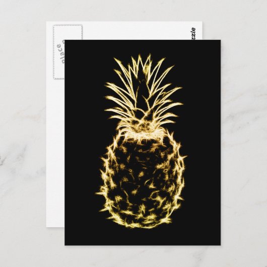 Ananas Postkarte (Vorne/Hinten)