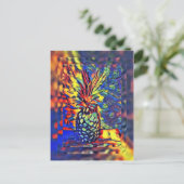 Ananas Postkarte (Stehend Vorderseite)