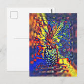 Ananas Postkarte (Vorne/Hinten)