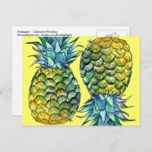 Ananas Postkarte (Vorne/Hinten)