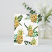 Ananas Postkarte (Stehend Vorderseite)