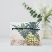 Ananas Postkarte (Stehend Vorderseite)