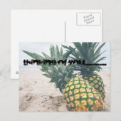 Ananas Postkarte (Vorne/Hinten)