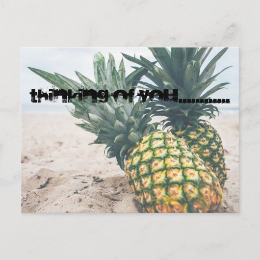 Ananas Postkarte (Vorderseite)