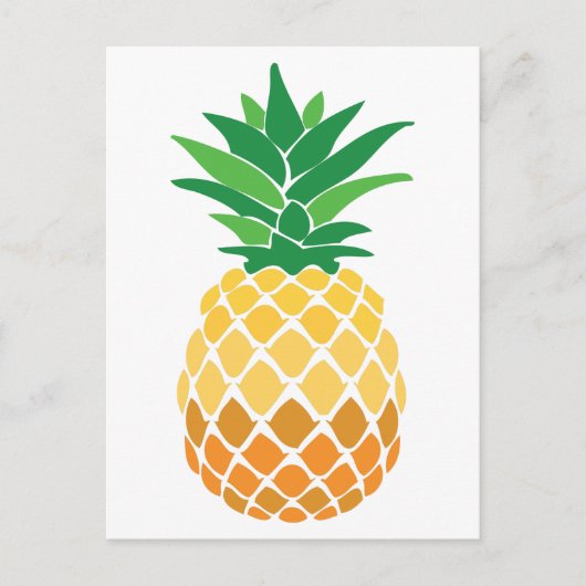Ananas Postkarte (Vorderseite)