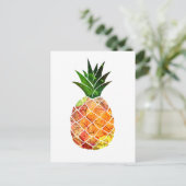 Ananas Postkarte (Stehend Vorderseite)